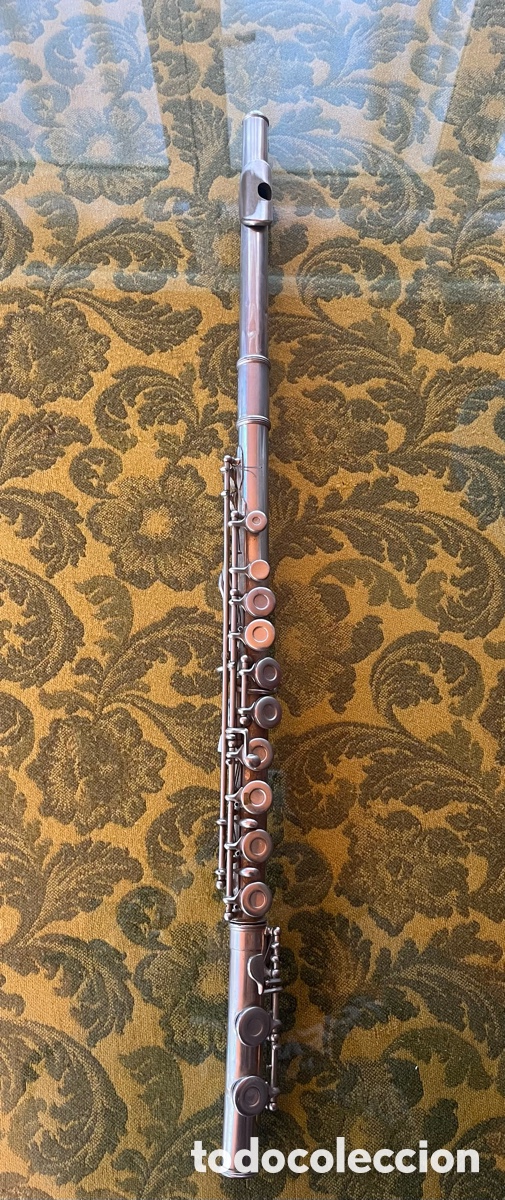 Instrumentos musicales: Flauta travesera plateada Armstrong Made in Taiwan