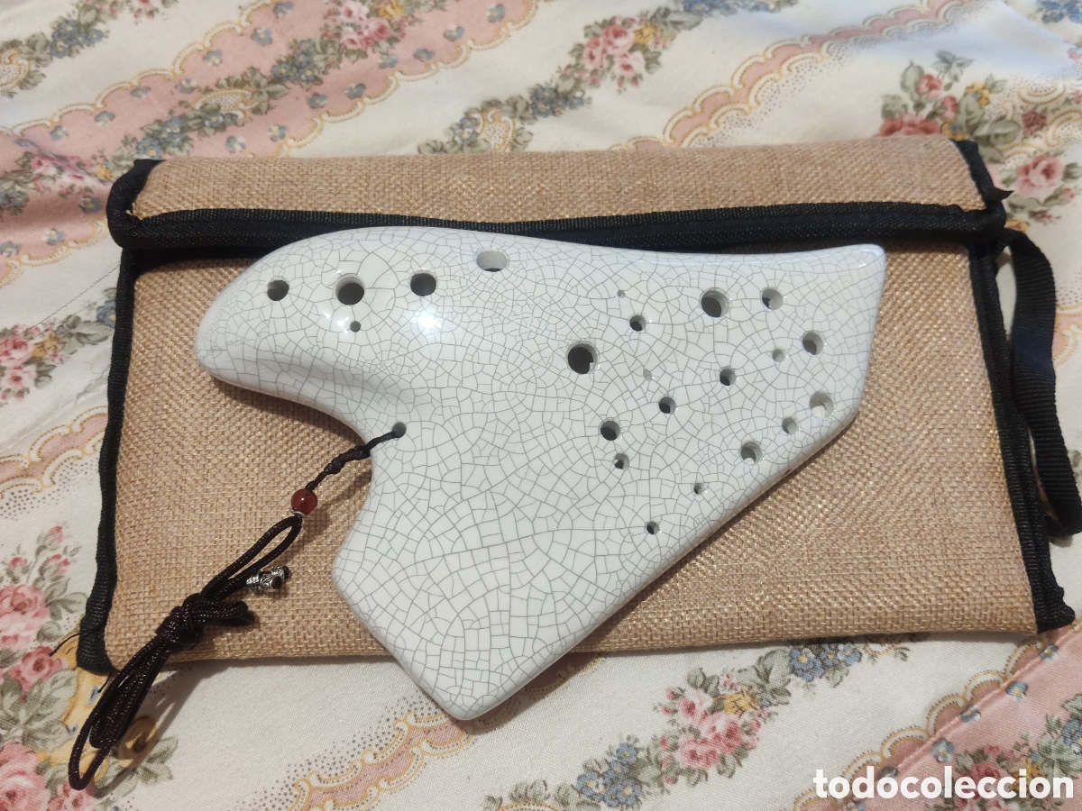 Musical instruments: Ocarina Triple Alto C Cer&aacute;mica Blanca