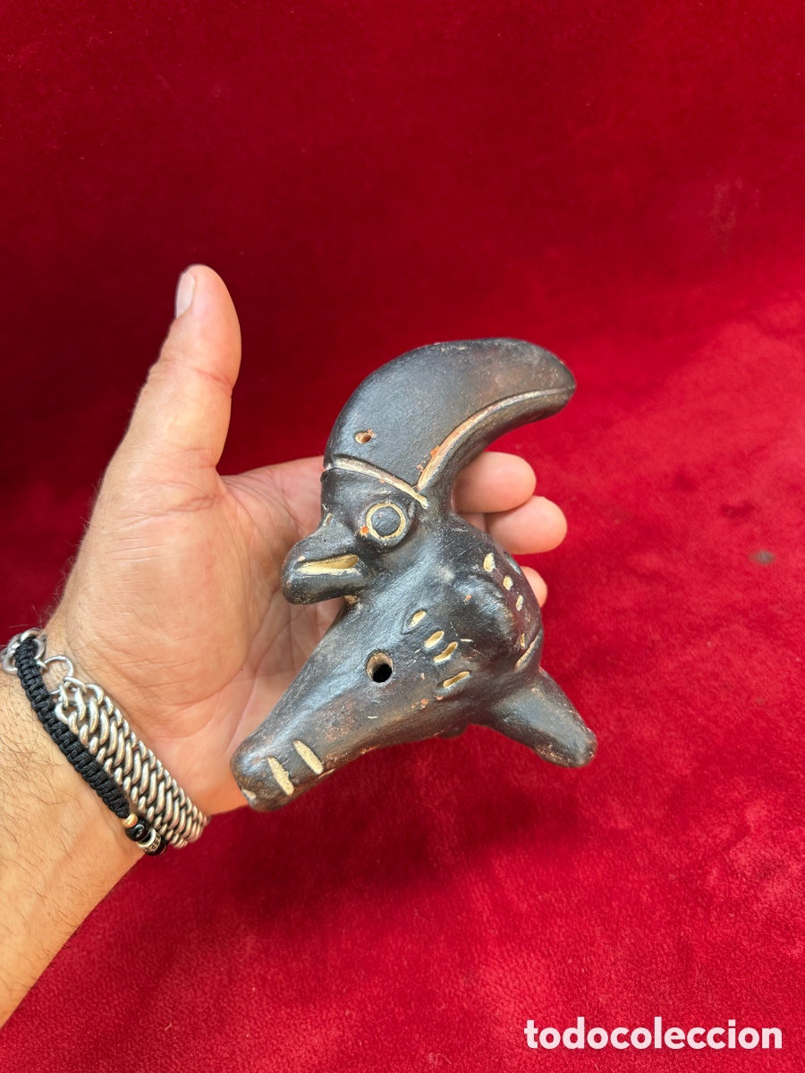 Instruments Musicaux: Bonita ocarina de barro,estilo precolombino!Funciona