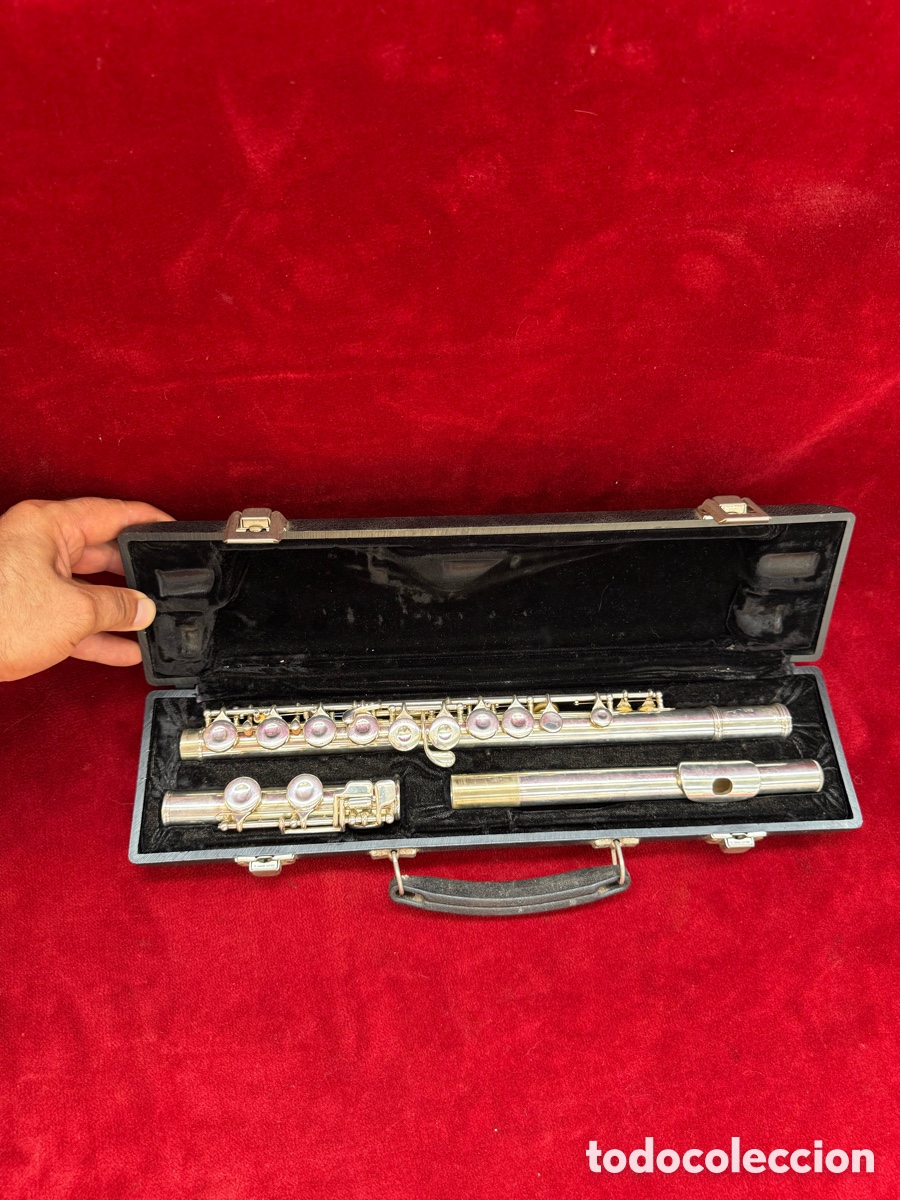 Instrumentos musicales: Antigua flauta KWG Cleveland,King con estuche!