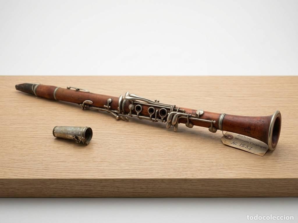 Instrumentos musicales: ANTIGUO CLARINETE SISTEMA OEHLER