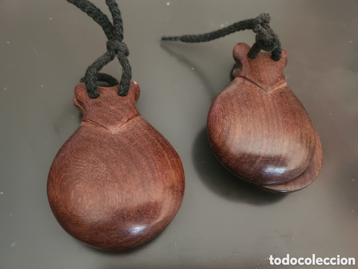 Instrumentos musicales: Casta&ntilde;uelas de madera - Foto 1