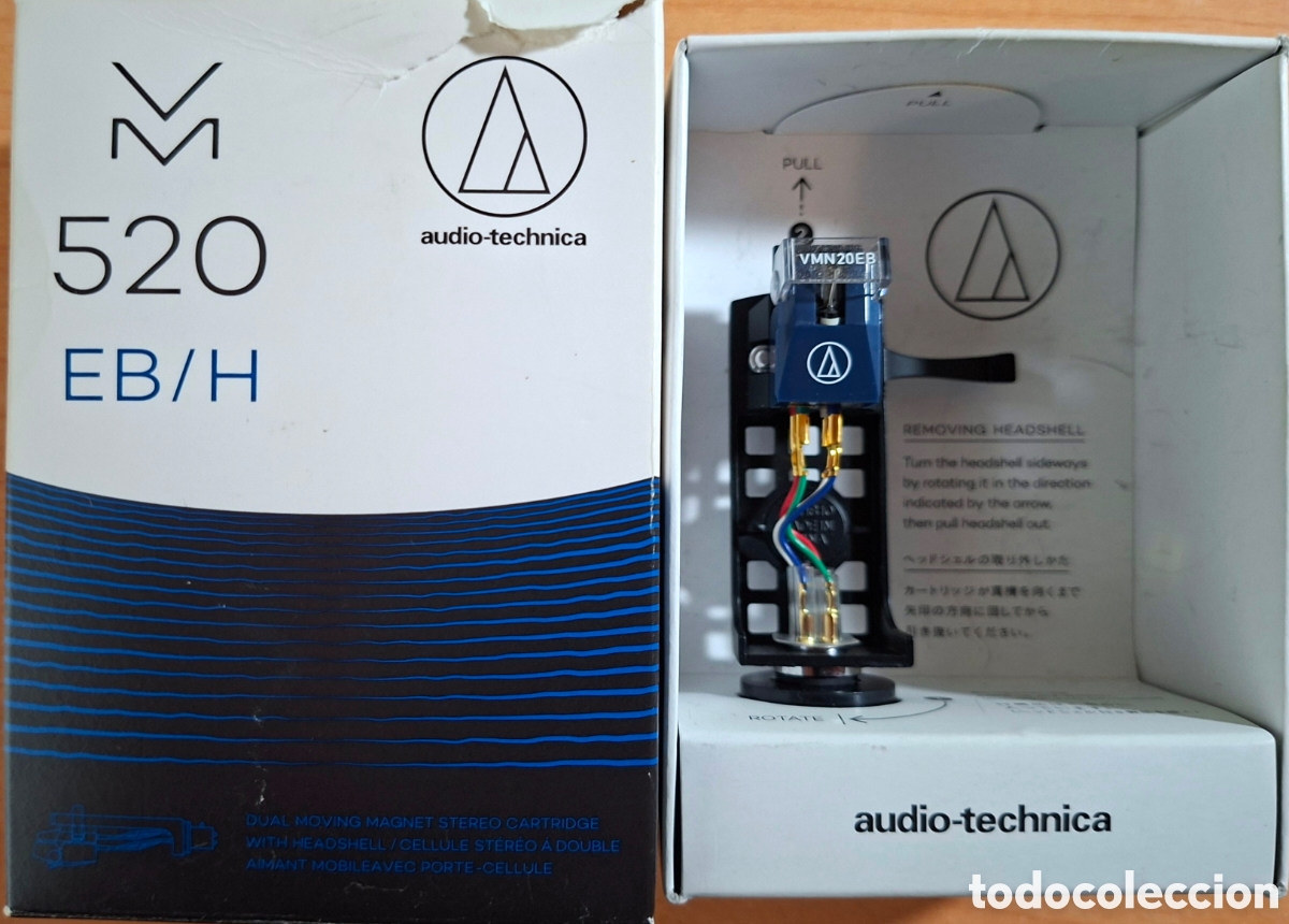 Instrumentos musicales: C&Aacute;PSULA DE GIRADISCOS MM Audio-Technica AT-VM520xEB/H