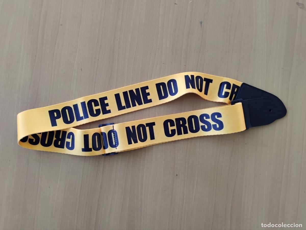Instrumentos musicales: Correa de guitarra Police Line Do Not Cross