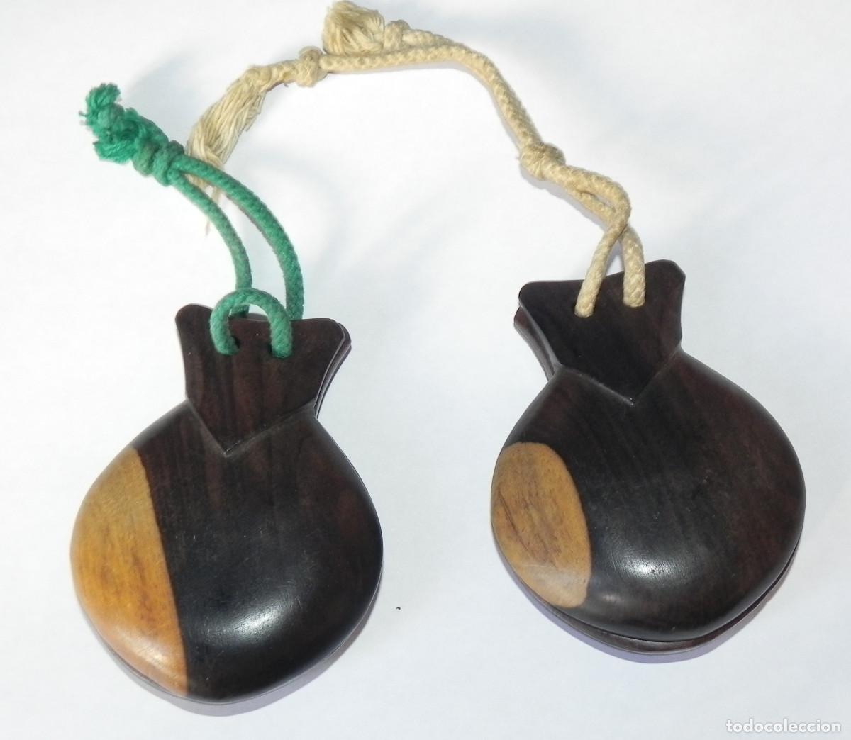 Musikinstrumente: ** ANTIGUAS CASTA&Ntilde;UELAS DE GRANADILLO 9 X 6,5 **