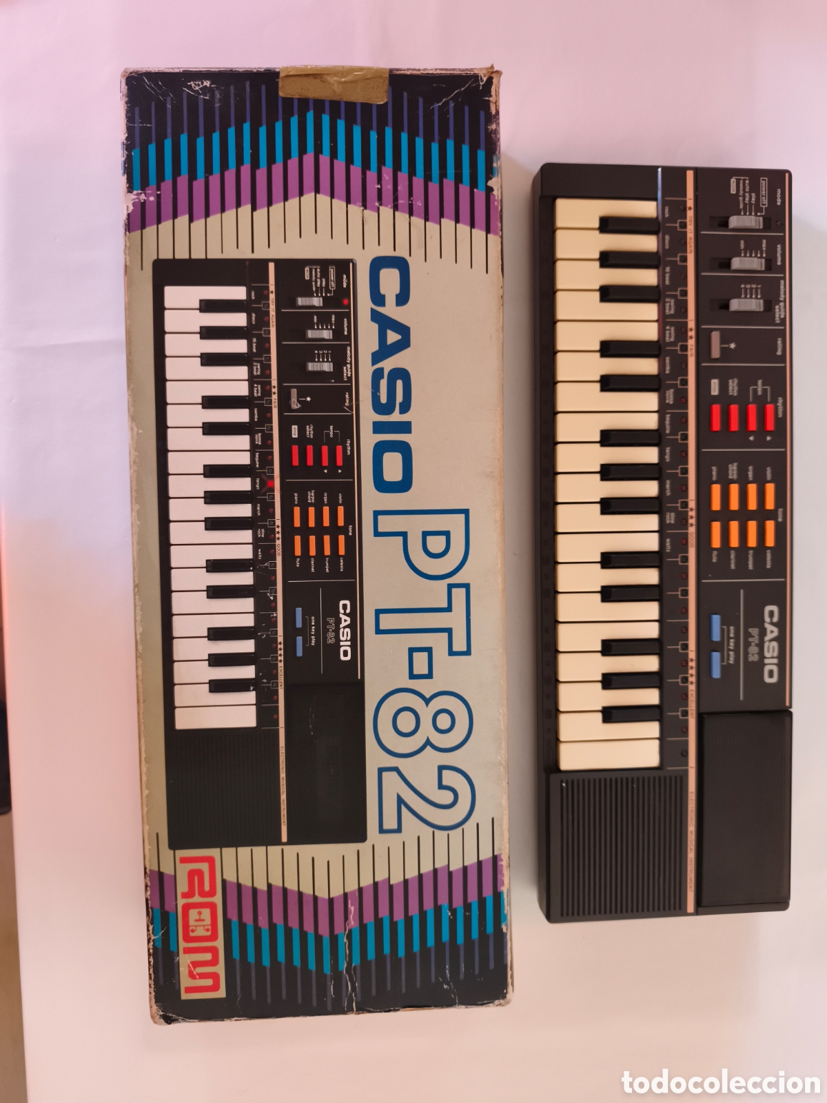 Instrumentos musicales: Teclado Casio PT 82 con caja