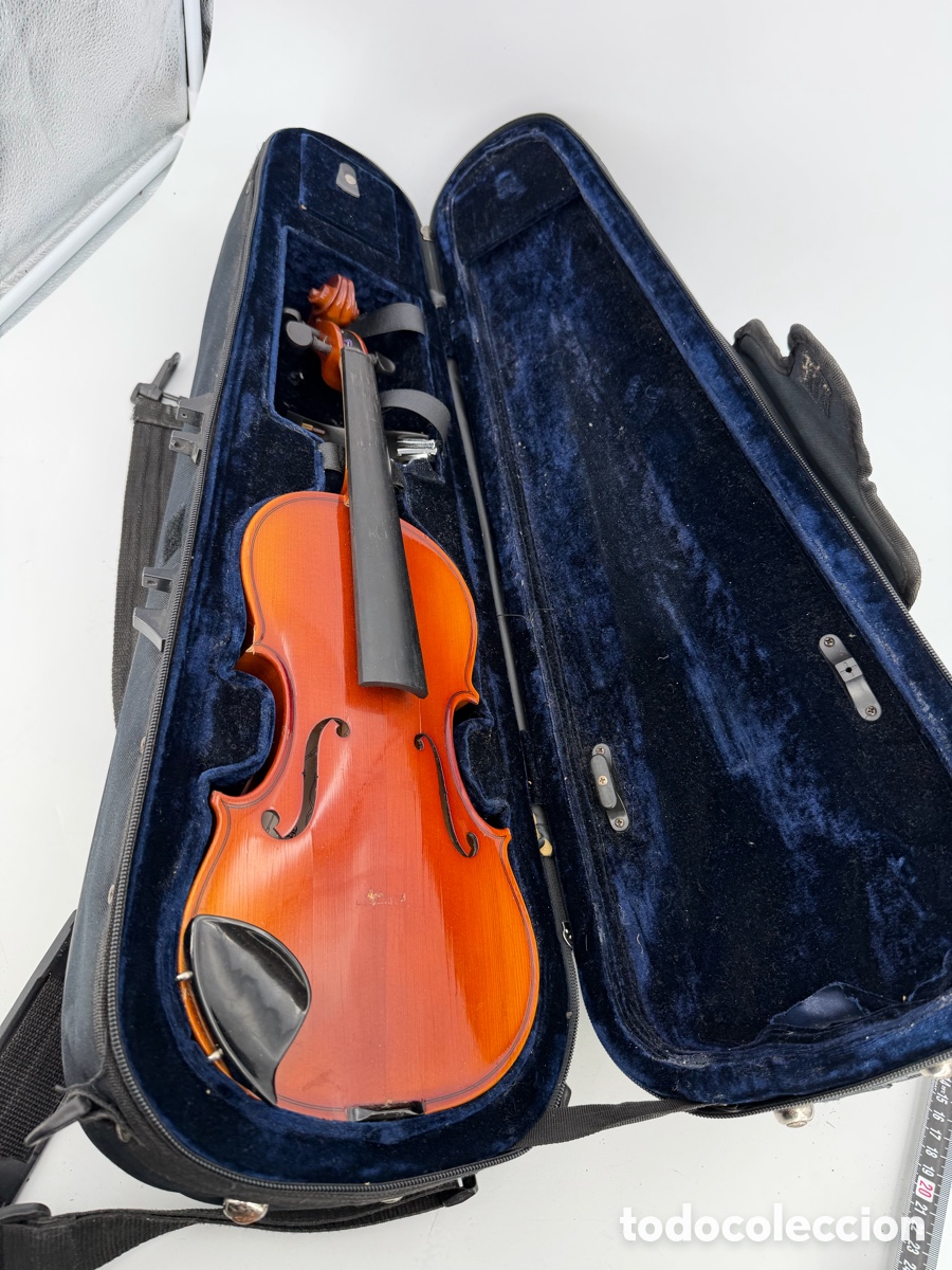 Instrumentos musicales: Viol&iacute;n de Madera en Caja con Complementos - Foto 2