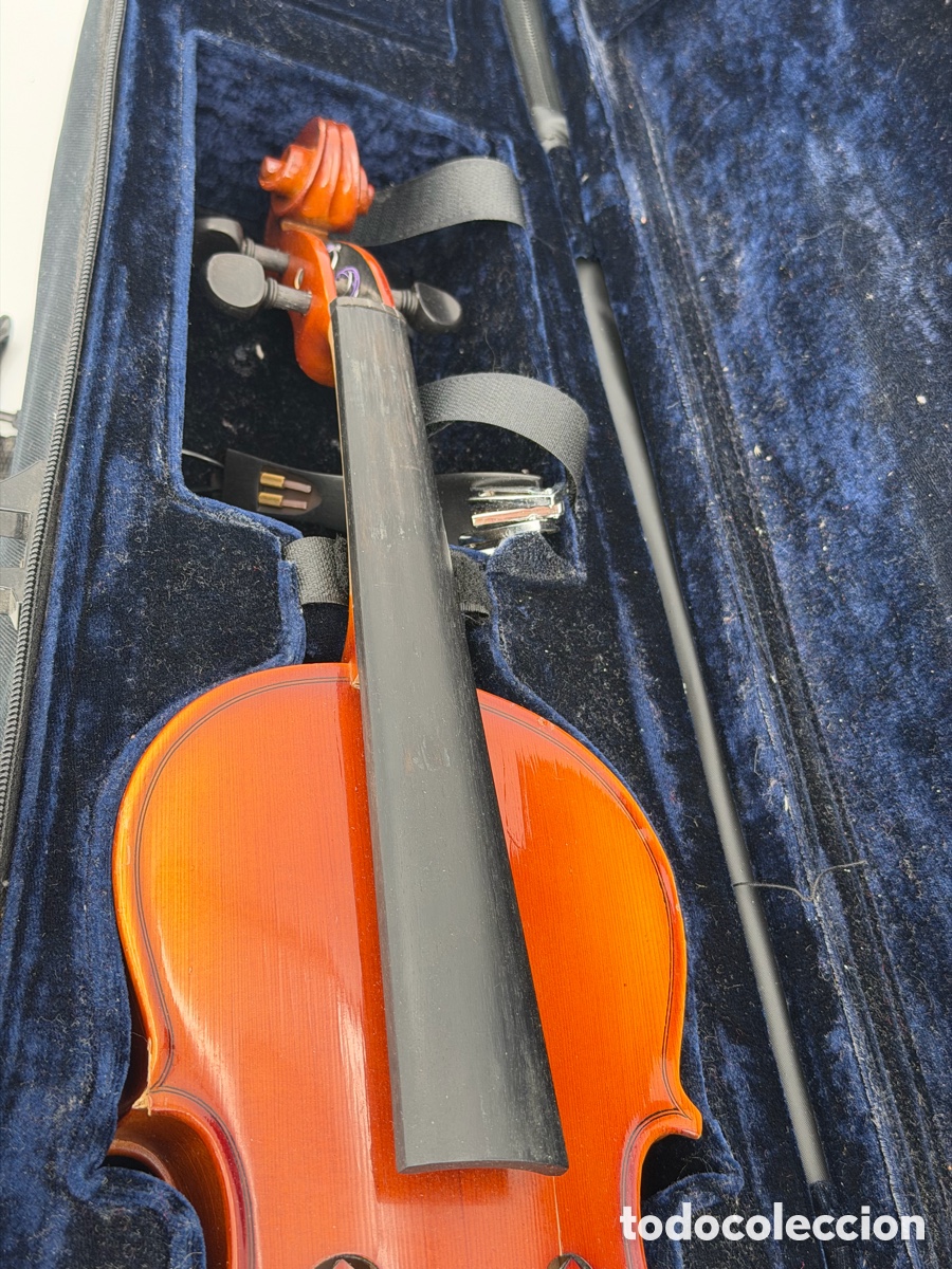 Instrumentos musicales: Viol&iacute;n de Madera en Caja con Complementos - Foto 4