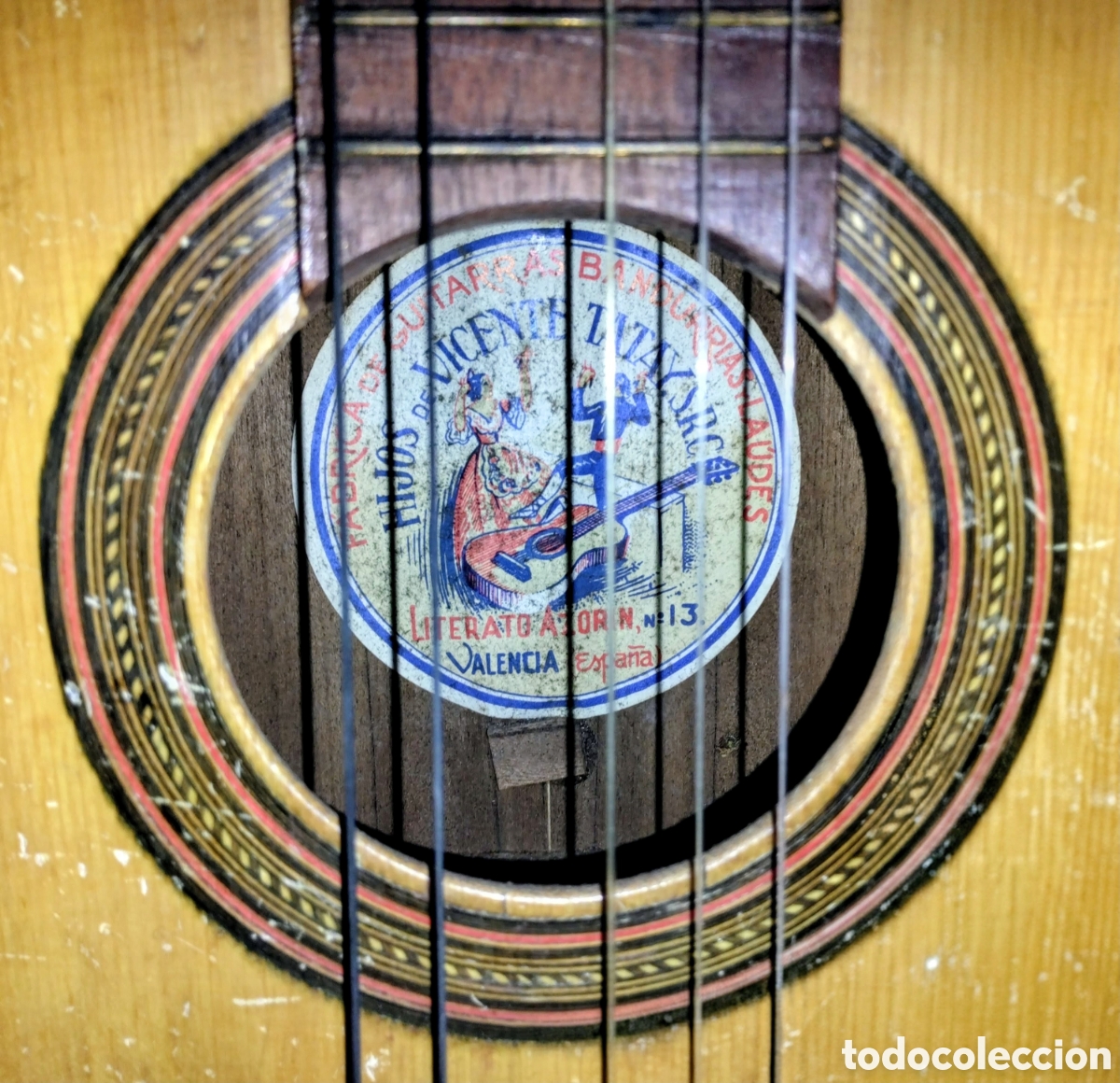 Instrumentos musicales: GUITARRA FLAMENCA ESPA&Ntilde;OLA de HIJOS DE VICENTE TATAY a&ntilde;os 60 ESTADO VISIBLE COMO SE VE EN LAS FOTOS