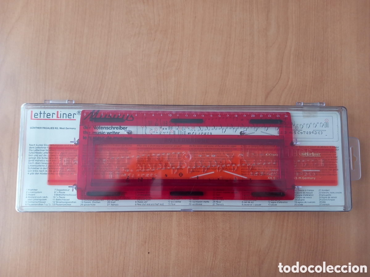 Instrumentos musicales: Letter Liner Musicus. Plantilla para escribir musica