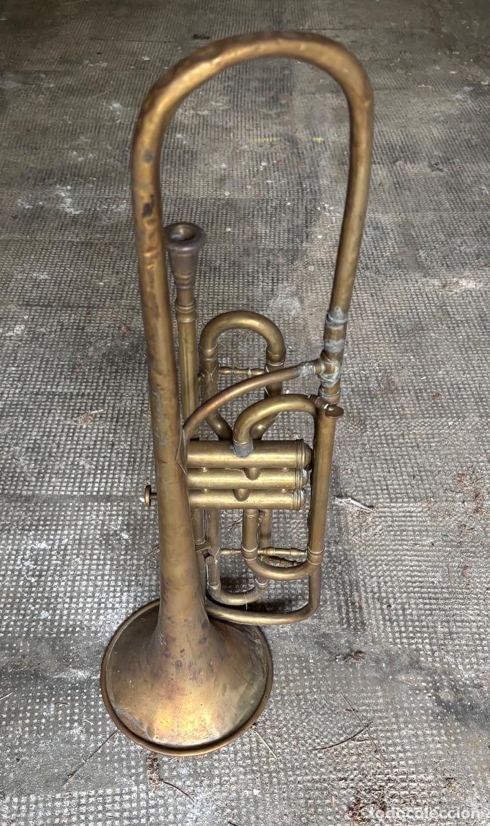 Instrumentos musicales: Tromb&oacute;n de cilindros antiguo - Foto 2