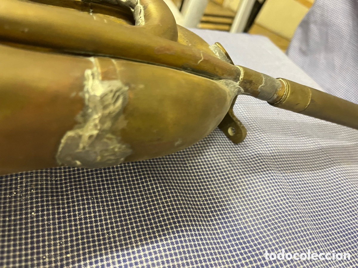 Instrumentos musicales: Corneta antigua de lat&oacute;n &ndash; vintage - Foto 10