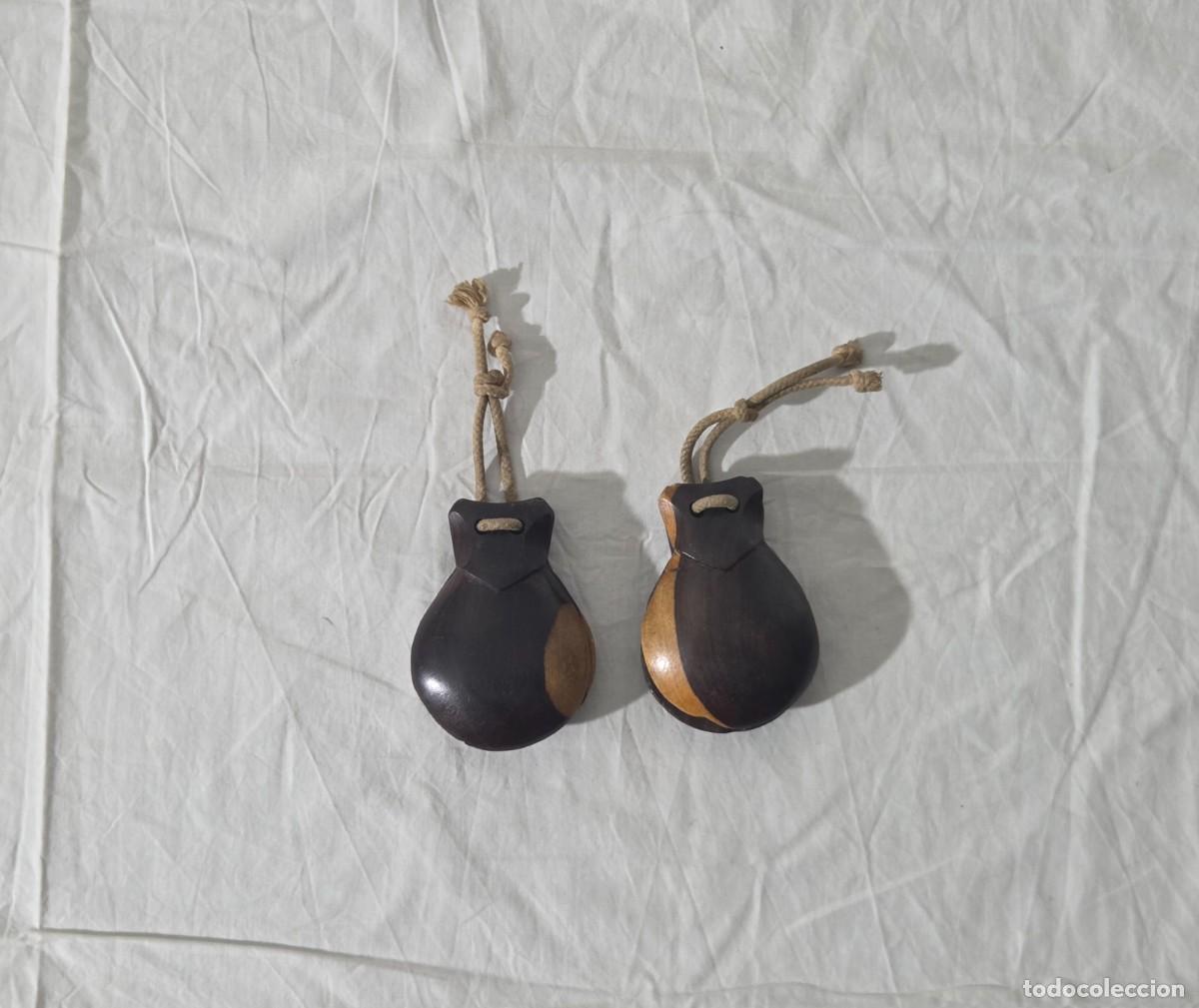 Instrumentos musicales: Casta&ntilde;uelas en madera de palisandro - Foto 1