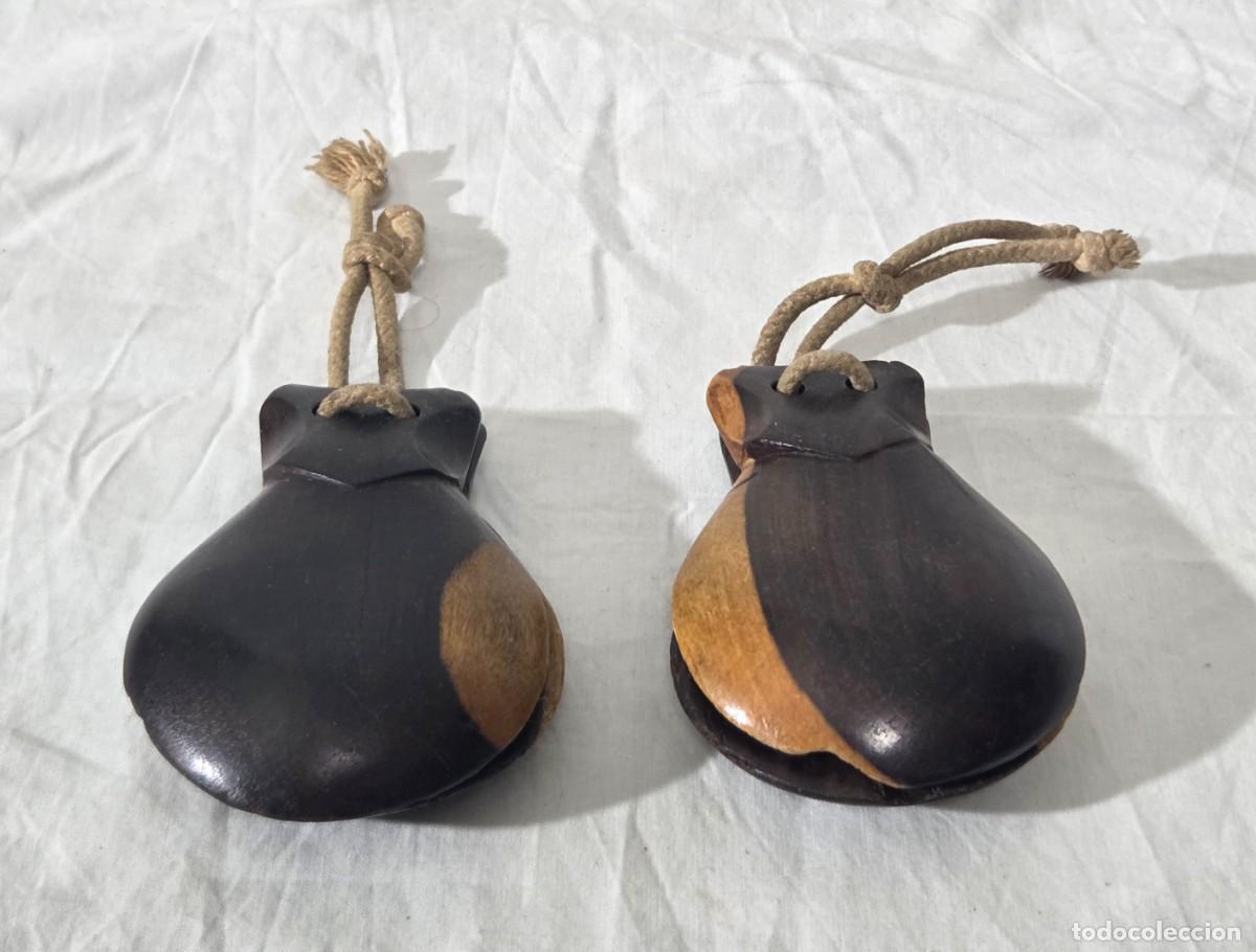 Instrumentos musicales: Casta&ntilde;uelas en madera de palisandro - Foto 3