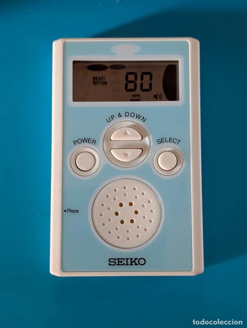 Instrumentos musicales: Metr&oacute;nomo digital Seiko DM70 azul y blanco