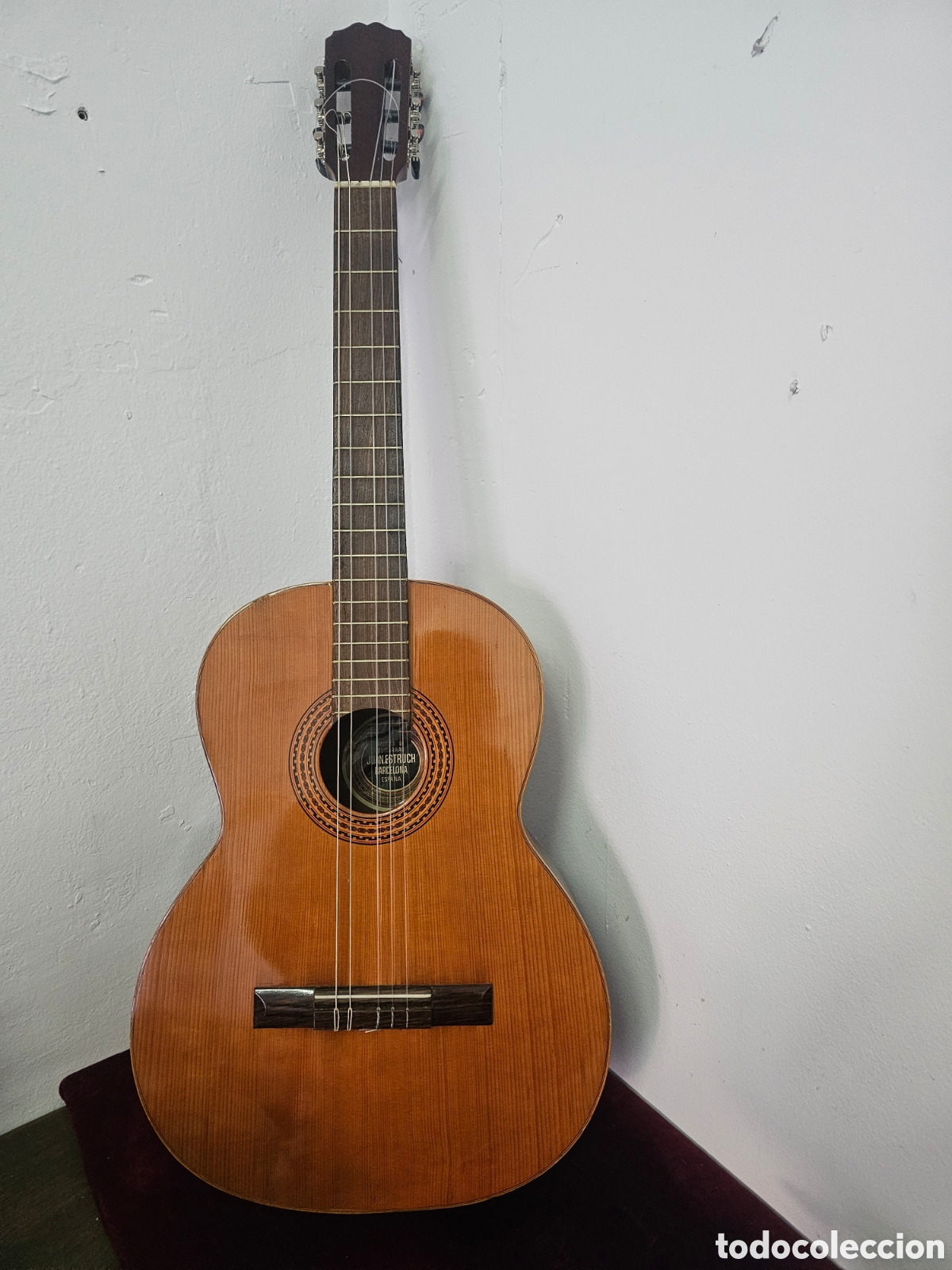 Instrumentos musicales: Antigua Guitarra Cl&aacute;sica Juan Estruch Barcelona Espa&ntilde;a A&ntilde;os 70