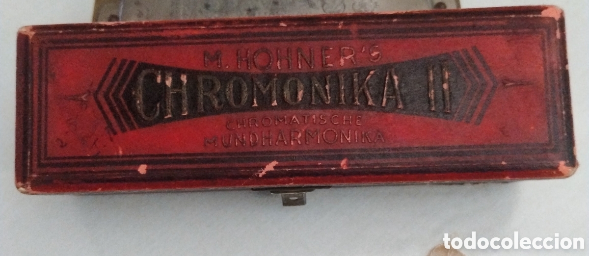 Instrumentos musicales: ARM&Oacute;NICA HOHNER CHROMONIKA II &middot; ALEMANA &middot; 1937-1950 &middot; ESTUCHE ORIGINAL