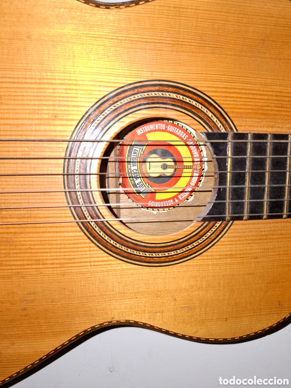 Instrumentos musicales: Guitarra Cl&aacute;sica Antigua Casa Gol (Barcelona, A&ntilde;os 40-50) Vintage.