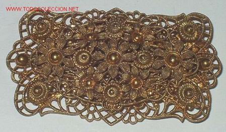 Joyeria: ANTIGUO BROCHE DORADO - Foto 1