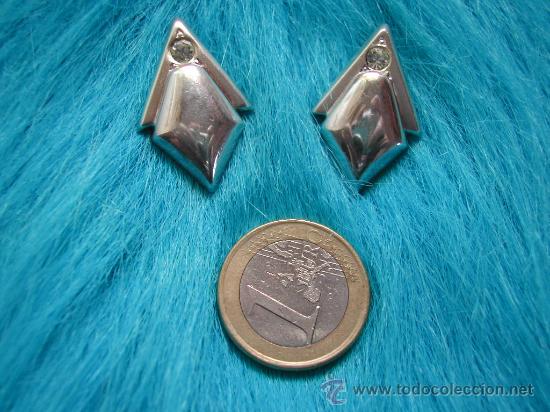 Joyeria: PENDIENTES VINTAGE posiblemente PLATA. Con MARCA. - Foto 1