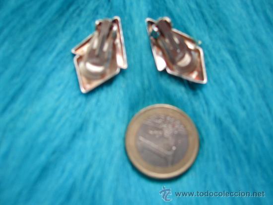 Joyeria: PENDIENTES VINTAGE posiblemente PLATA. Con MARCA. - Foto 2