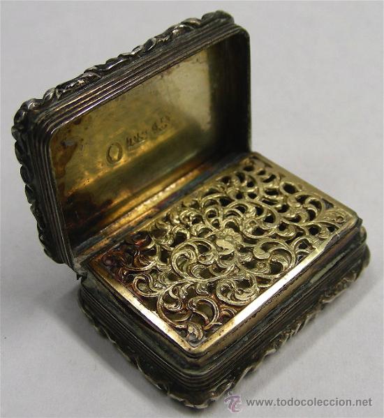 Joyeria: VINAGRETTE DE 1880 PLATA CON SUS MARCAS - Foto 4