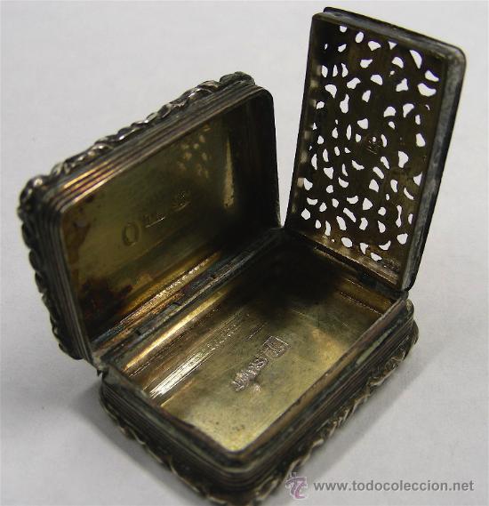 Joyeria: VINAGRETTE DE 1880 PLATA CON SUS MARCAS - Foto 3