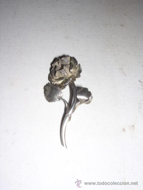 Joyeria: BROCHE CON AGUJA ANTIGUO DE PLATA 5 CM. DE LARGO - Foto 1