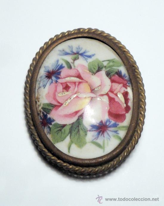 Joyeria: Antiguo broche de Limoges. - Foto 2