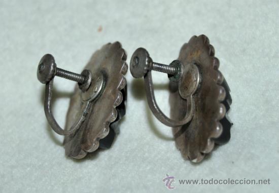 Joyeria: PENDIENTES ART-DECO DE PLATA Y &Oacute;NIX - Foto 3