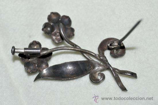 Joyeria: BROCHE DE PLATA, PLATA DORADA Y CORAL - Foto 6