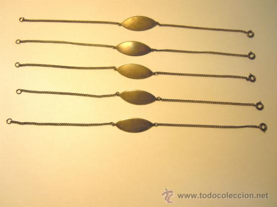 Joyeria: LOTE 5 PULSERAS DE PLATA - Foto 1