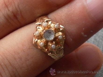 Joyeria: Antiguo anillo. Oro de 18 k. Con estuche original. - Foto 1