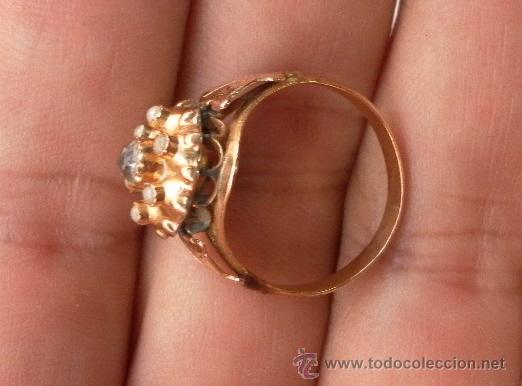 Joyeria: Antiguo anillo. Oro de 18 k. Con estuche original. - Foto 8