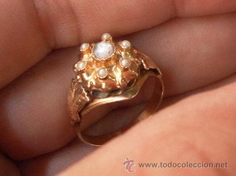 Joyeria: Antiguo anillo. Oro de 18 k. Con estuche original. - Foto 9