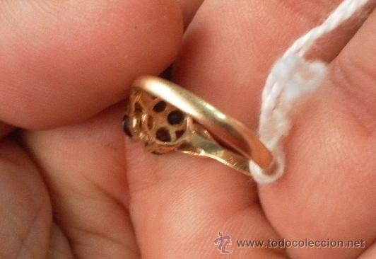 Joyeria: Antiguo anillo. Oro de 18 k. Con estuche original - Foto 5