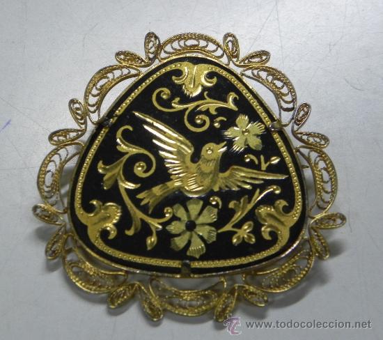 Joyeria: ANTIGUO BROCHE DE MUJER CON FILIGRANA, MIDE 4,5 CMS. - Foto 1