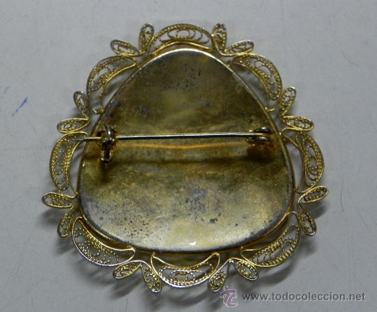 Joyeria: ANTIGUO BROCHE DE MUJER CON FILIGRANA, MIDE 4,5 CMS. - Foto 2