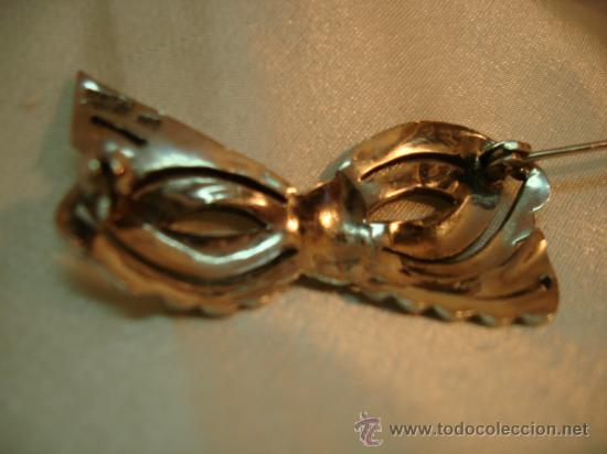 Joyeria: ANTIGUO BROCHE DE PLATA Y MARCASITAS - Foto 3