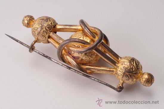 Joyeria: BROCHE DE METAL DORADO - Foto 2