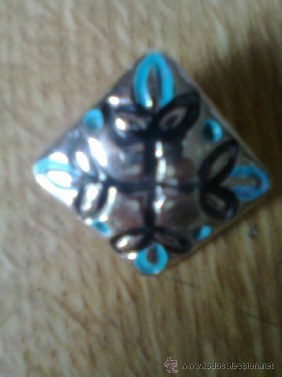 Jewelry: Gran pendiente kistsch ye ye en pl&aacute;stico - a&ntilde;os 60&acute;s - sobre 3 cms