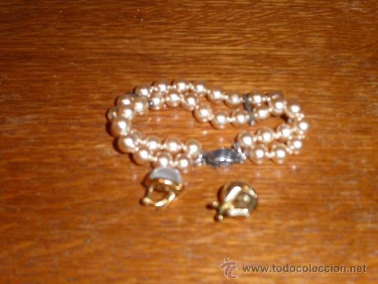 Joyeria: PULSERA Y PENDIENTES DE PERLAS.VINTAGE. - Foto 5