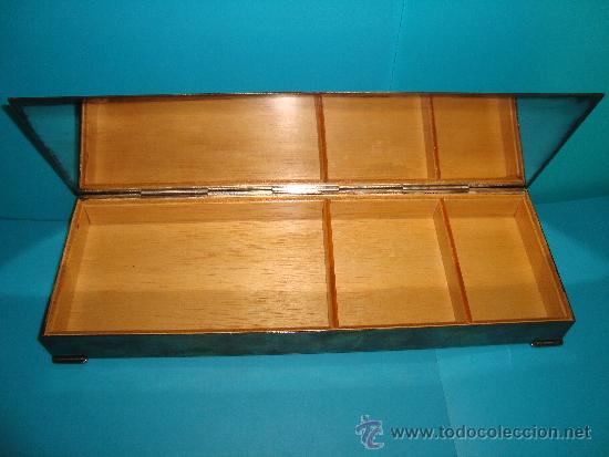Joyeria: JOYERO DE ALPACA PLATEADA CON INTERIOR DE MADERA - Foto 2