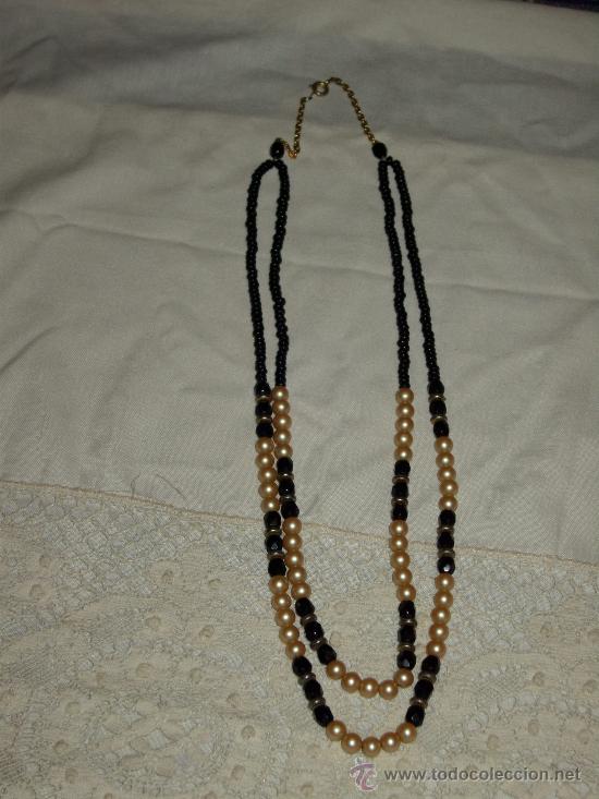 Joyeria: Collar de cristal y perlas,a&ntilde;os 70. - Foto 1