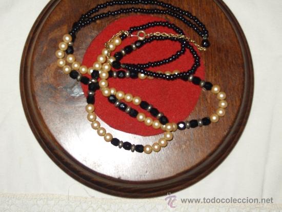 Joyeria: Collar de cristal y perlas,a&ntilde;os 70. - Foto 3
