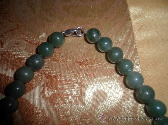 Joyeria: COLLAR JADE VERDE AUTENTICO DE BIRMANIA - Foto 2