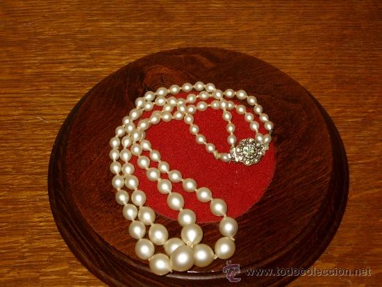 Joyeria: COLLAR DE PERLAS 2 HILOS.VINTAGE. - Foto 2