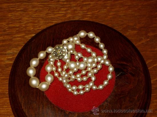 Joyeria: COLLAR DE PERLAS 2 HILOS.VINTAGE. - Foto 3