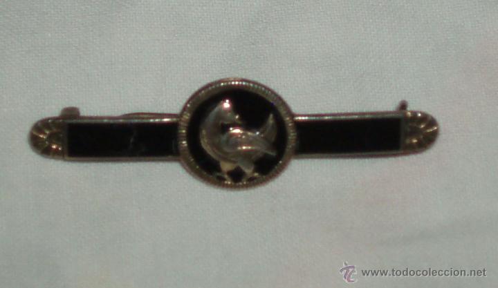 Joyeria: alfiler de plata y esmalte con un pato 4 cms y medio de largo - Foto 1