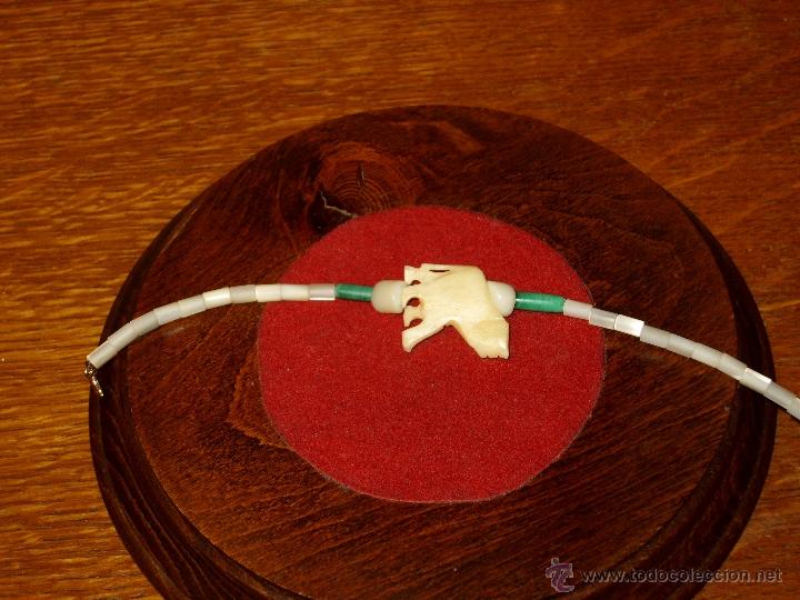 Joyeria: ANTIGUA PULSERA DE HUESO Y NACAR. - Foto 5